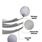 Prelată de tir super cauciucată Heavy Duty 3×3 m 650 g/m² impermeabilă, cu inele, rezistentă la UV și intemperii - imagine 4